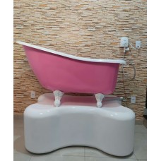 Banheira Pet Shop Banho Tosa Modelo Vitoriana Slipper - Tamanho 1,40 x 0,70 x 0,80